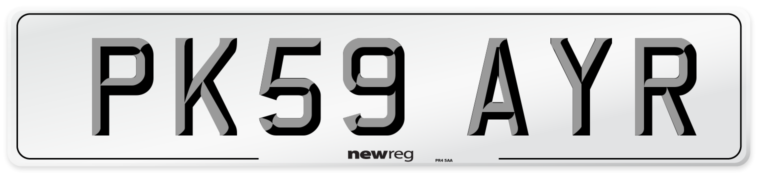 PK59 AYR Number Plate from New Reg